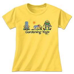 Daisy Gardening Yoga Ladies T-Shirts 