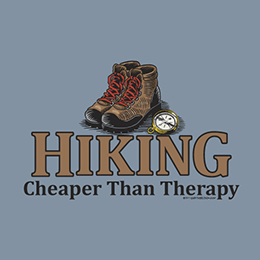 Stone Blue Hiking Therapy T-Shirt 