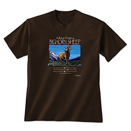 Dark Chocolate Advice Bighorn Sheep T-Shirts 