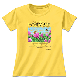 Daisy Advice from a Honey Bee Ladies T-Shirts 