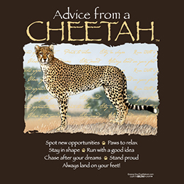 Dark Chocolate Advice from a Cheetah T-Shirt 