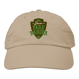 Khaki Junior Park Ranger embroidered-hat 