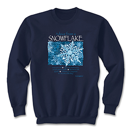 Navy Advice From A Snowflake Sweatshirts 