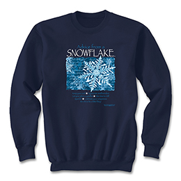 Navy Advice Snowflake Sweatshirts 