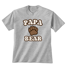 Sports Grey Papa Bear T-Shirts 