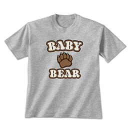 Sports Grey Baby Bear T-Shirts 