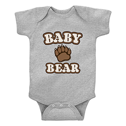 Heather Grey Baby Bear T-Shirt 