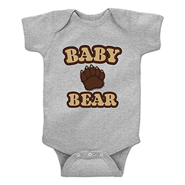 Heather Grey Baby Bear T-Shirt 