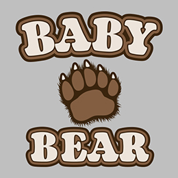 Sports Grey Baby Bear T-Shirt 