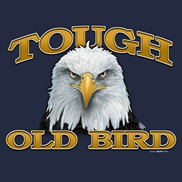 Navy Blue Tough Old Bird T-Shirt 