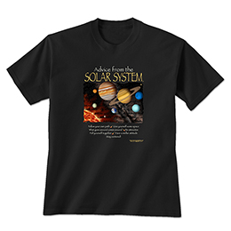 Black Advice Solar System T-Shirts 