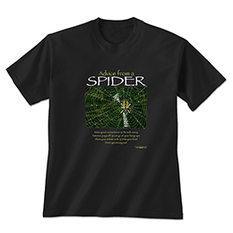 Black Advice Spider T-Shirts 