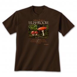 Dark Chocolate Advice Mushroom T-Shirts 