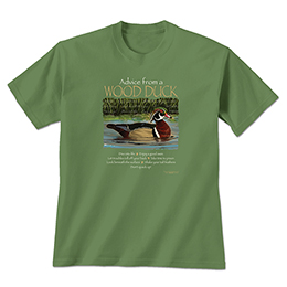 Military Green Advice Wood Duck T-Shirts 