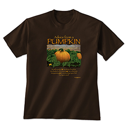 Dark Chocolate Advice from a Pumpkin T-Shirts 