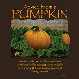 Dark Chocolate Advice from a Pumpkin T-Shirt 