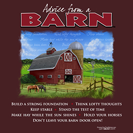 Maroon Advice from a Barn T-Shirt 