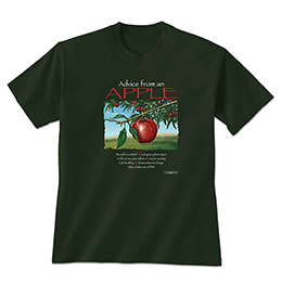 Forest Green Advice from an Apple T-Shirts 