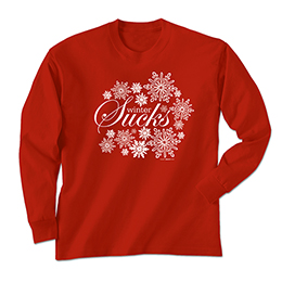 Red Winter Sucks Long Sleeve Tees 