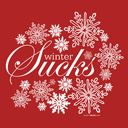 Red Winter Sucks T-Shirt 