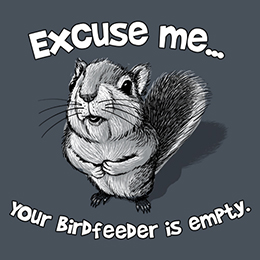 Heather Navy Excuse Me Squirrel T-Shirt 