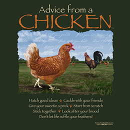 Forest Green Advice Chicken T-Shirt 