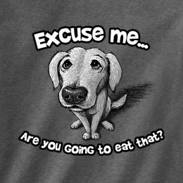 Dark Heather Excuse Me Dog T-Shirt 