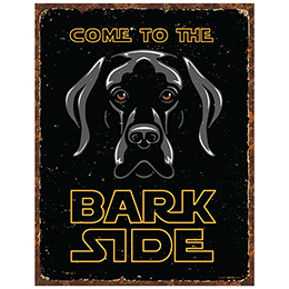 NA Bark Side Tin Sign 