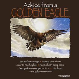 Dark Chocolate Advice Golden Eagle T-Shirt 