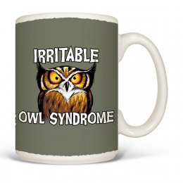 White Irritable Owl Syndrome Coffee Mugs 