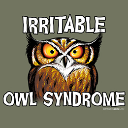 Heather Military Green Irritable Owl Syndrome T-Shirt 