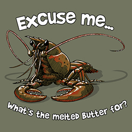 Heather Military Green Excuse Me Lobster T-Shirt 