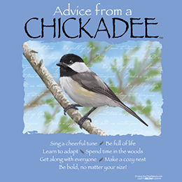 Carolina Blue Advice Chickadee T-Shirt 