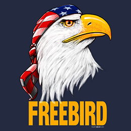 Navy Blue Freebird T-Shirt 