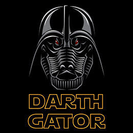 Black Darth Gator T-Shirt 