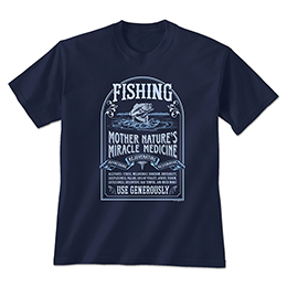 Navy Fishing Cure T-Shirts 