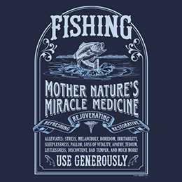 Navy Fishing Cure T-Shirt 