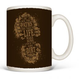 White Dirt Paths Coffee Mugs 