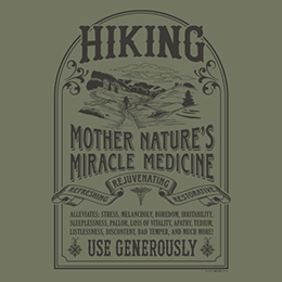 Heather Military Green Hiking Cure T-Shirt 