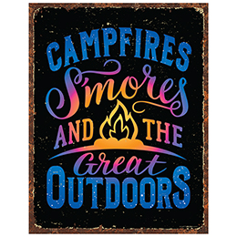 NA Great Outdoors Tin Sign 