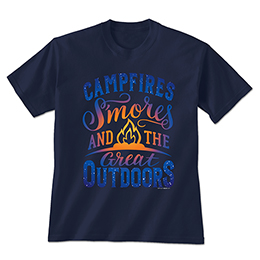 Navy Blue Great Outdoors T-Shirts 