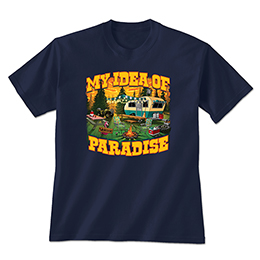 Navy My Idea Of Paradise T-Shirts 