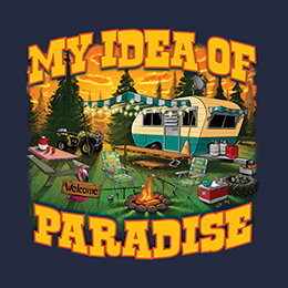 Navy My Idea Of Paradise T-Shirt 
