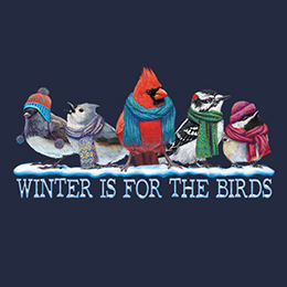 Navy Winter Is For The Birds T-Shirt 