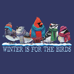 Metro Blue Winter Is For The Birds T-Shirt 