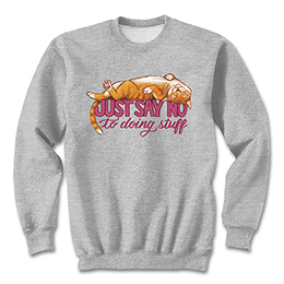 Sports Grey Just Say No Sweatshirts 