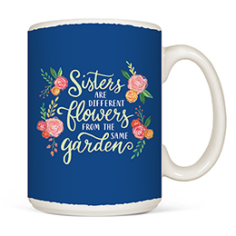 White Sister Flowers Mugs 