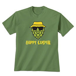 Military Green Hoppy Camper T-Shirts 