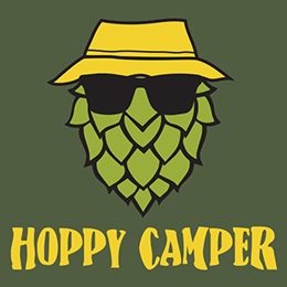Military Green Hoppy Camper T-Shirt 