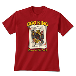 Cardinal Red BBQ King T-Shirts 